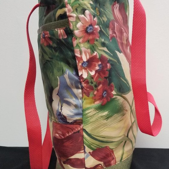 Handmade Green Floral Tote Bag - Picture 2 of 6